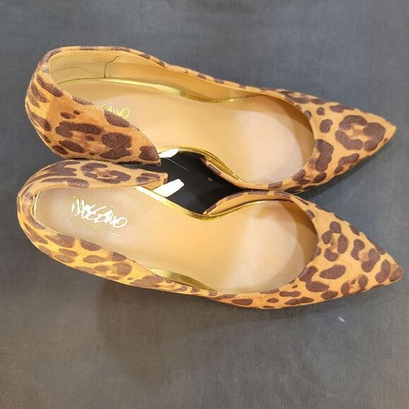 BRAND NEW MOSSIMO ANIMAL PRINT D'ORSAY POINTED TOE SLIP-ON HIGH HEEL PUMP - Picture 9 of 13